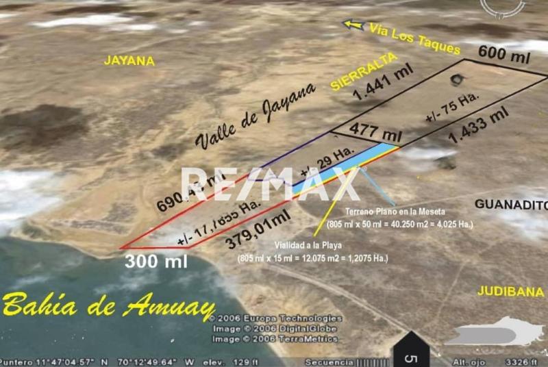 En Venta Terreno y Parcela Puerta Maraven. Calle tucacas